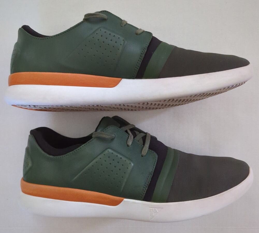 Under Armour Green Black Orange Runaway Low Sneakers 1297596-789] Men's Size 11